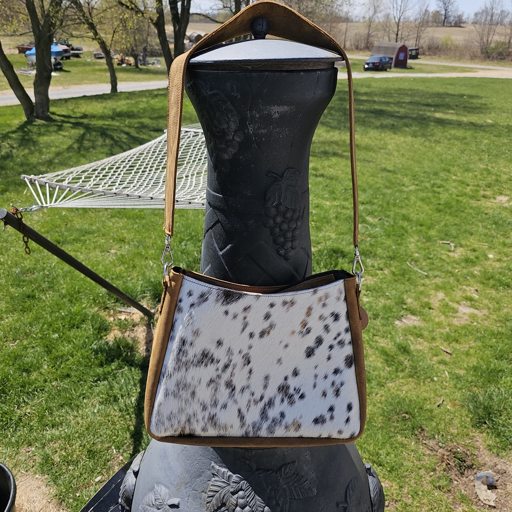 Stylish Brown and White Women's Bag